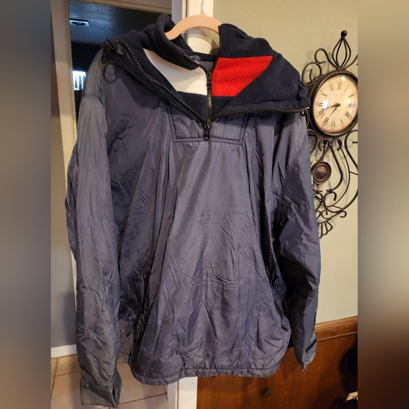 Vintage 90s Tommy Jeans Heavy Wind/Flannel Jacket Size XL - Picture 2 of 4